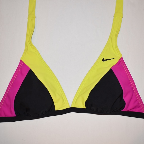 NWOT Nike Black, Yellow, and Pink Bikini Size 6 - Picture 3 of 6